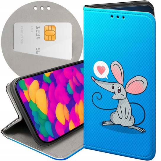 ETUI Z KLAPKĄ DO OPPO RENO 7Z 5G / 7 LITE 5G / 8 LITE 5G WZORY MYSZKA CASE Oppo