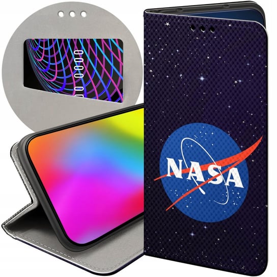 ETUI Z KLAPKĄ DO REALME 10 PRO 5G WZORY NASA KOSMOS ASTRONOMIA GWIAZDY CASE Realme