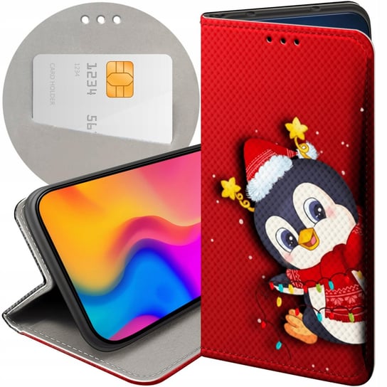 Etui Z Klapką Do Realme 8 / 8 Pro Wzory Święta Christmas Mikołaj Futerał Realme