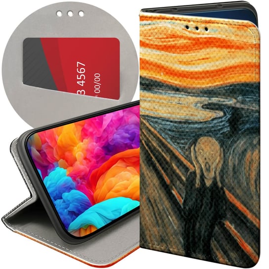 ETUI Z KLAPKĄ DO REALME 9 PRO / 9 5G WZORY EDVARD MUNCH KRZYK MALARSTWO Realme