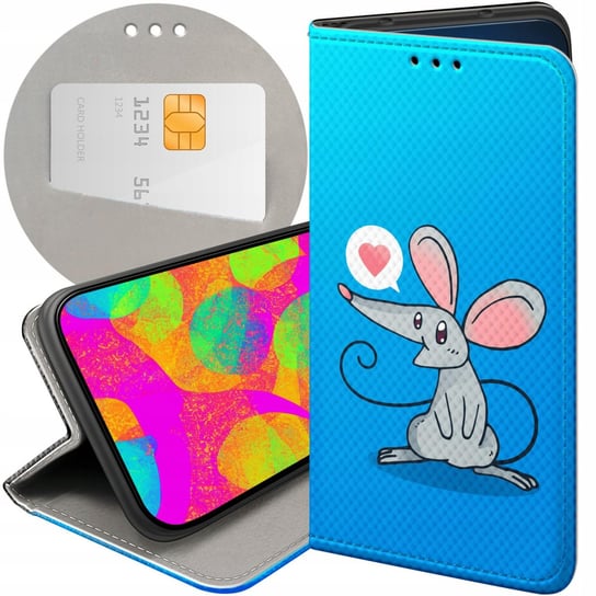 ETUI Z KLAPKĄ DO REALME 9 PRO / 9 5G WZORY MYSZKA MOUSE MINI FUTERAŁ CASE Realme