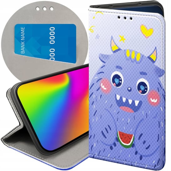 ETUI Z KLAPKĄ DO REALME 9 PRO / 9 5G WZORY POTWORY POTWÓR MONSTER FUTERAŁ Realme