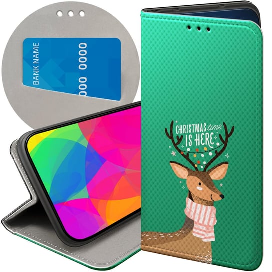 Etui Z Klapką Do Realme 9I | Oppo A96 4G Wzory Świąteczne Christmass Święta Realme