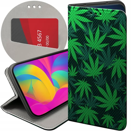 ETUI Z KLAPKĄ DO REALME C11 2021 / C20 WZORY DLA PALACZY SMOKER WEED JOINT Realme