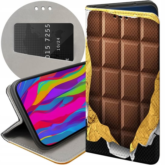 Etui Z Klapką Do Realme C33 Wzory Czekolada Choco Słodycze Futerał Case Realme