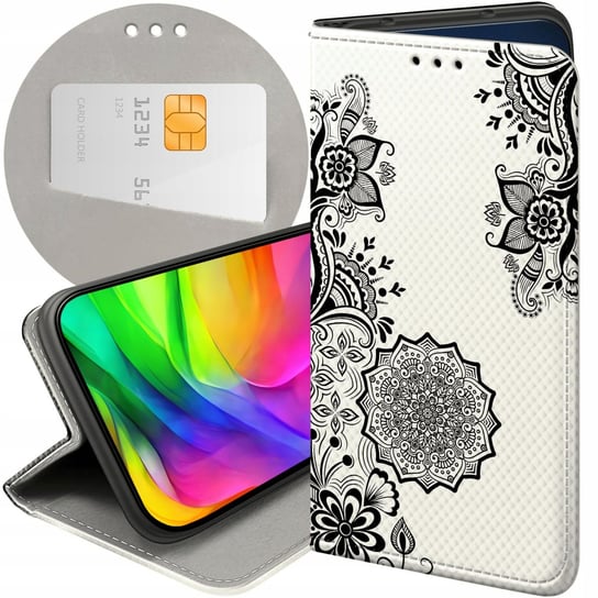 ETUI Z KLAPKĄ DO REALME C33 WZORY MANDALA BUDDYZM SZTUKA WZORY FUTERAŁ CASE Realme