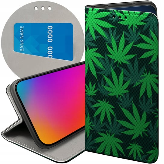 ETUI Z KLAPKĄ DO REALME C51 WZORY DLA PALACZY SMOKER WEED JOINT FUTERAŁ Realme