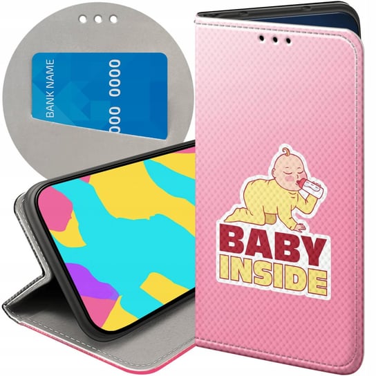 ETUI Z KLAPKĄ DO REALME GT2 PRO 5G WZORY CIĄŻOWE PREGNANT BABY SHOWER CASE Realme