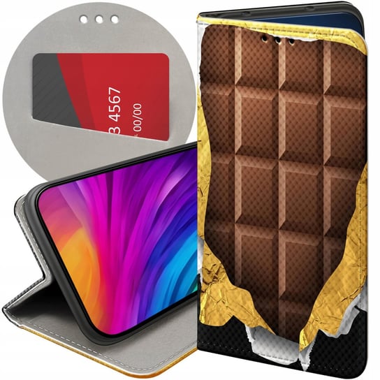 Etui Z Klapką Do Realme Gt2 Pro 5G Wzory Czekolada Choco Słodycze Futerał Realme