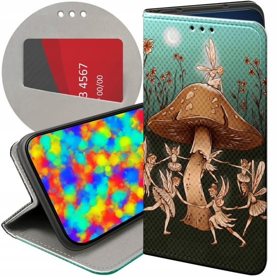 ETUI Z KLAPKĄ DO REALME GT2 PRO 5G WZORY FANTASY MAGIC WRÓŻKA FUTERAŁ CASE Realme