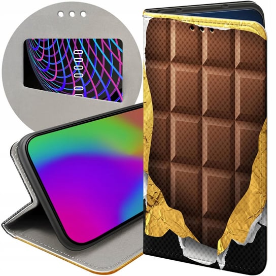 Etui Z Klapką Do Redmi Note 10 / 10 Pro Max Wzory Czekolada Choco Słodycze Xiaomi