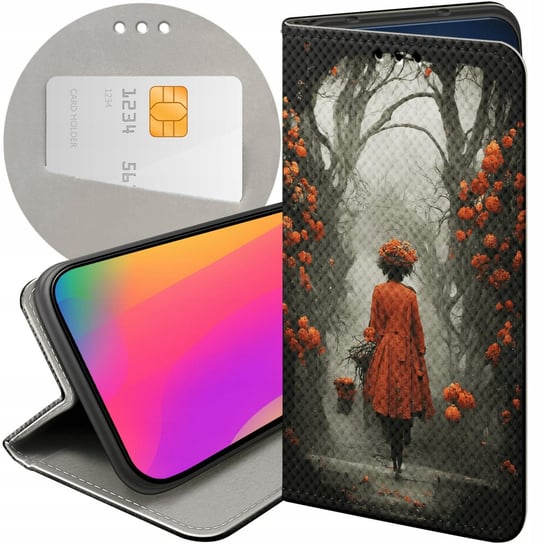 Etui Z Klapką Do Redmi Note 10 / 10 Pro Max Wzory Jesień Liście Autumn Xiaomi