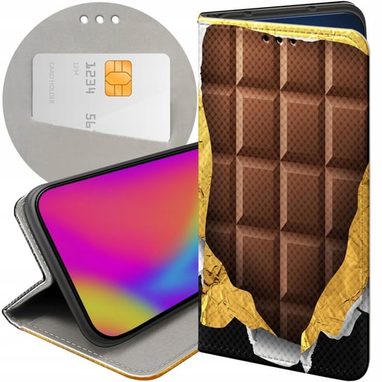 Etui Z Klapką Do Redmi Note 11 Pro | 5G Wzory Czekolada Choco Słodycze Case Xiaomi