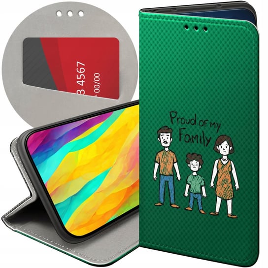 Etui Z Klapką Do Redmi Note 12 5G / Poco X5 Wzory Rodzina Familia Dom Case Xiaomi