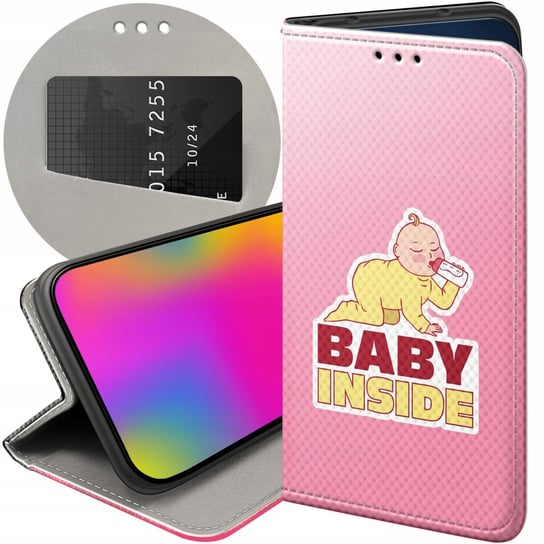 ETUI Z KLAPKĄ DO SAMSUNG A13 5G / A04S WZORY CIĄŻOWE PREGNANT BABY SHOWER Samsung Electronics