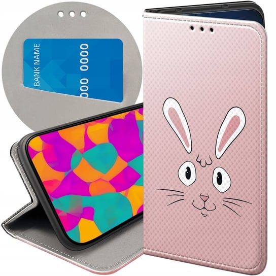 ETUI Z KLAPKĄ DO SAMSUNG A13 5G / A04S WZORY KRÓLIK ZAJĄC BUNNY FUTERAŁ Samsung