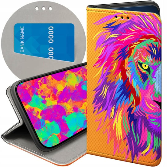 ETUI Z KLAPKĄ DO SAMSUNG A13 5G / A04S WZORY NEONOWE NEON JASKRAWE FUTERAŁ Samsung Electronics