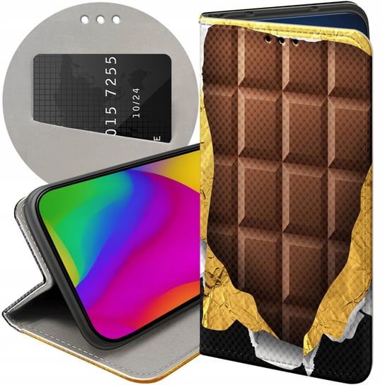 Etui Z Klapką Do Samsung Galaxy A03S Wzory Czekolada Choco Słodycze Futerał Samsung