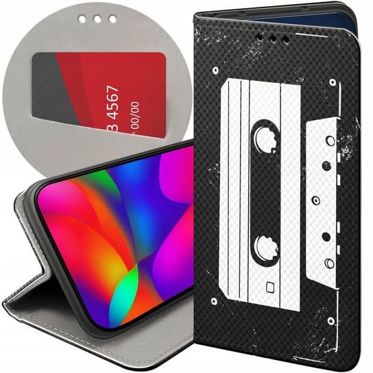 ETUI Z KLAPKĄ DO SAMSUNG GALAXY A03S WZORY RETRO OLD SCHOOL MUZYKA GRY CASE Samsung Electronics