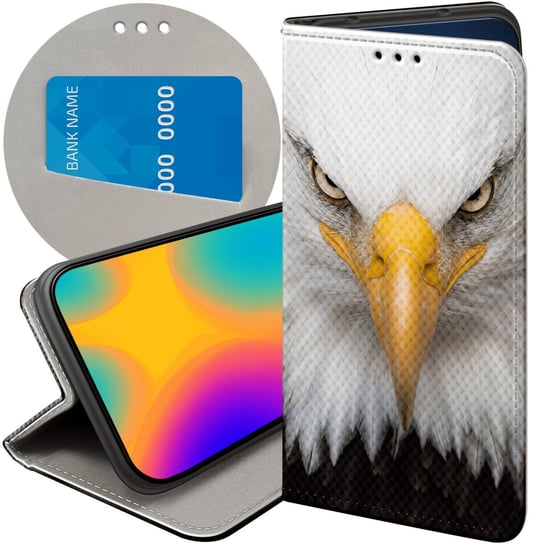 ETUI Z KLAPKĄ DO SAMSUNG GALAXY A05 WZORY ORZEŁ SOKÓŁ EAGLE FUTERAŁ CASE Samsung