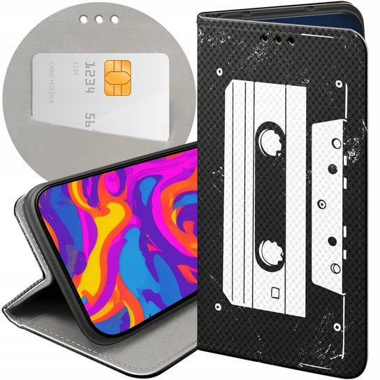 ETUI Z KLAPKĄ DO SAMSUNG GALAXY A05 WZORY RETRO OLD SCHOOL MUZYKA GRY CASE Samsung Electronics