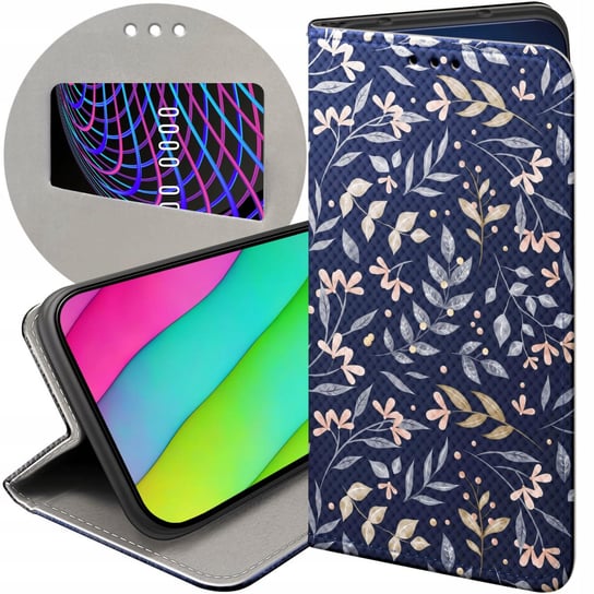 ETUI Z KLAPKĄ DO SAMSUNG GALAXY A05S WZORY FLORAL BOTANIKA BUKIETY FUTERAŁ Samsung