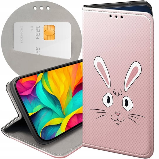 ETUI Z KLAPKĄ DO SAMSUNG GALAXY A05S WZORY KRÓLIK ZAJĄC BUNNY FUTERAŁ CASE Samsung Electronics