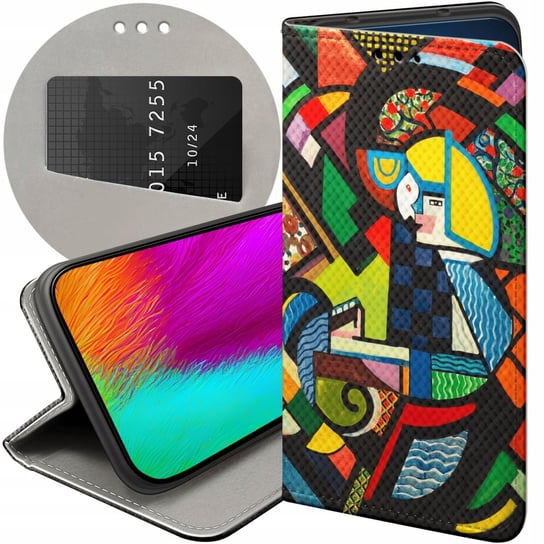 ETUI Z KLAPKĄ DO SAMSUNG GALAXY A05S WZORY KUBIZM ABSTRAKCJONIZM GEOMETRIA Samsung Electronics