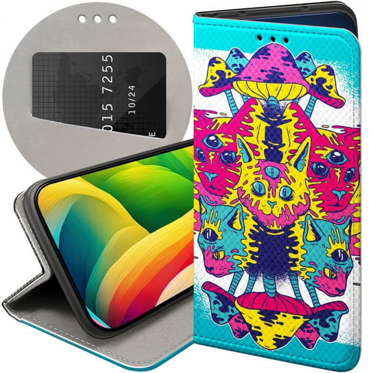 ETUI Z KLAPKĄ DO SAMSUNG GALAXY A05S WZORY PSYCHO LSD PSYCHODELIC GRZYBKI Samsung Electronics