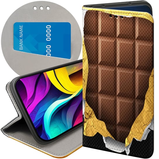 Etui Z Klapką Do Samsung Galaxy A10 Wzory Czekolada Choco Słodycze Futerał Samsung