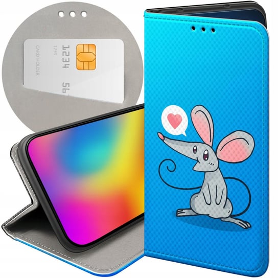 ETUI Z KLAPKĄ DO SAMSUNG GALAXY A10 WZORY MYSZKA MOUSE MINI FUTERAŁ CASE Samsung Electronics