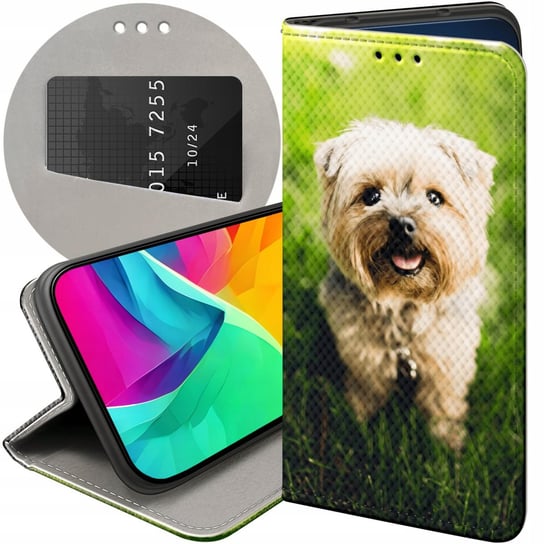 Etui Z Klapką Do Samsung Galaxy A10 Wzory Pieski Psiaki Dogs Futerał Case Samsung Electronics