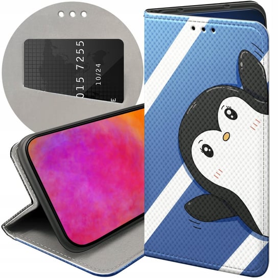 ETUI Z KLAPKĄ DO SAMSUNG GALAXY A10 WZORY PINGWINEK PINGWIN HAPPY FEET CASE Samsung Electronics