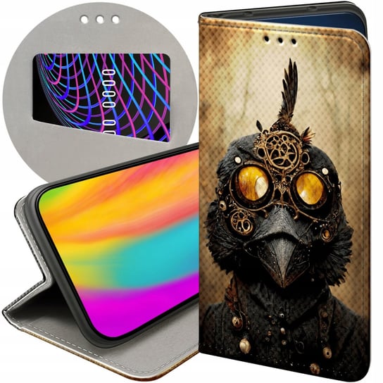 ETUI Z KLAPKĄ DO SAMSUNG GALAXY A10 WZORY STEAMPUNK MASZYNY LABORATORIA Samsung Electronics