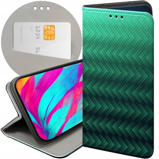 ETUI Z KLAPKĄ DO SAMSUNG GALAXY A10 WZORY ZIELONE GRASSY GREEN FUTERAŁ CASE Samsung Electronics