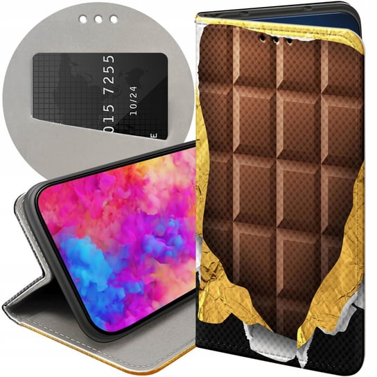 Etui Z Klapką Do Samsung Galaxy A12 Wzory Czekolada Choco Słodycze Futerał Samsung