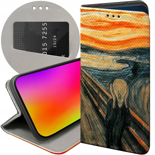 ETUI Z KLAPKĄ DO SAMSUNG GALAXY A12 WZORY EDVARD MUNCH KRZYK MALARSTWO CASE Samsung Electronics