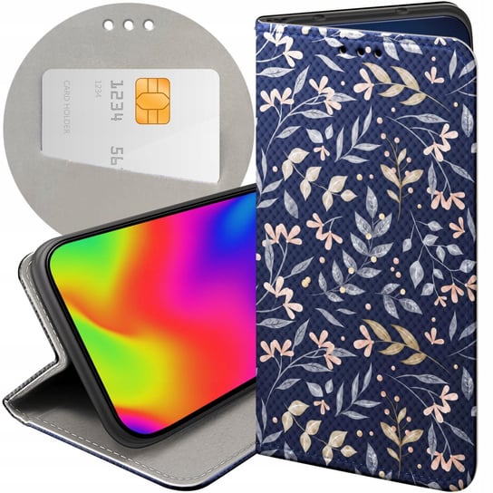 ETUI Z KLAPKĄ DO SAMSUNG GALAXY A12 WZORY FLORAL BOTANIKA BUKIETY FUTERAŁ Samsung Electronics