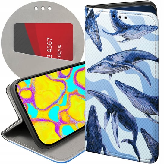 ETUI Z KLAPKĄ DO SAMSUNG GALAXY A12 WZORY MORZE FALE WODA AQUA FUTERAŁ CASE Samsung Electronics