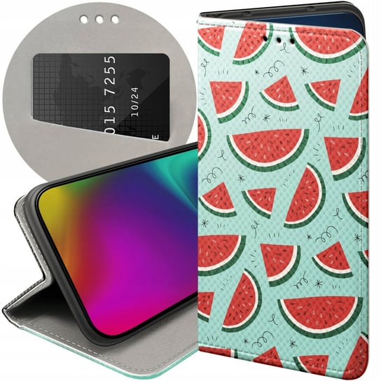 ETUI Z KLAPKĄ DO SAMSUNG GALAXY A13 4G WZORY OWOCE ARBUZ ANANAS CYTRYNY Samsung Electronics