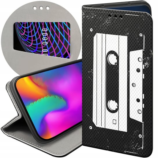 ETUI Z KLAPKĄ DO SAMSUNG GALAXY A13 4G WZORY RETRO OLD SCHOOL MUZYKA GRY Samsung Electronics