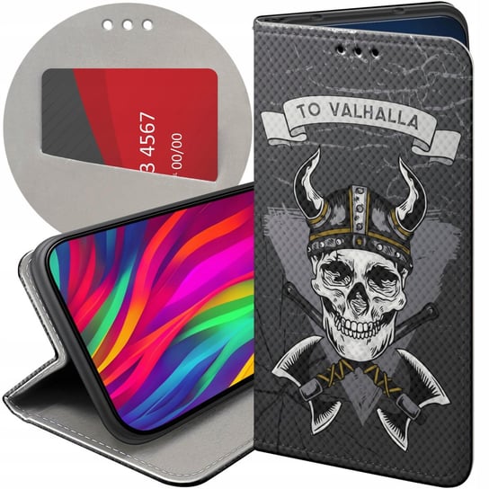 ETUI Z KLAPKĄ DO SAMSUNG GALAXY A13 4G WZORY WIKINGOWIE VIKING RUNY ODYN Samsung Electronics