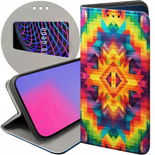 ETUI Z KLAPKĄ DO SAMSUNG GALAXY A15 WZORY AZTECKIE AZTEC AZTECY FUTERAŁ Samsung Electronics