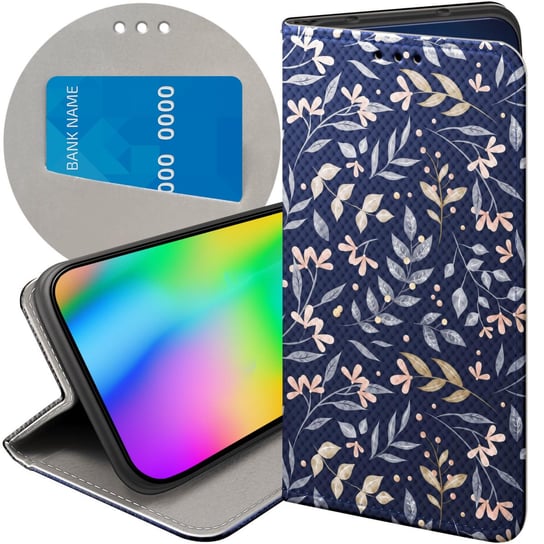 ETUI Z KLAPKĄ DO SAMSUNG GALAXY A15 WZORY FLORAL BOTANIKA BUKIETY FUTERAŁ Samsung