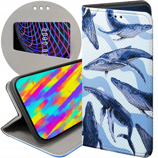 ETUI Z KLAPKĄ DO SAMSUNG GALAXY A15 WZORY MORZE FALE WODA AQUA FUTERAŁ CASE Samsung Electronics