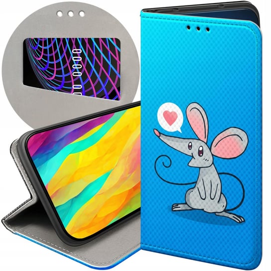 ETUI Z KLAPKĄ DO SAMSUNG GALAXY A15 WZORY MYSZKA MOUSE MINI FUTERAŁ CASE Samsung