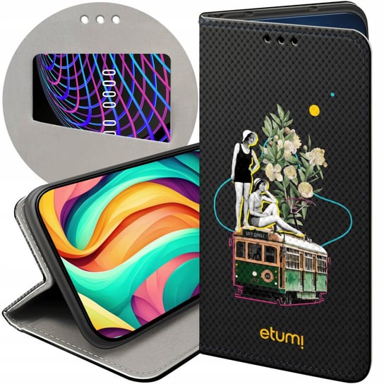 ETUI Z KLAPKĄ DO SAMSUNG GALAXY A20E WZORY MIX PRZESZŁOŚĆ ORYGINALNE CASE Samsung Electronics