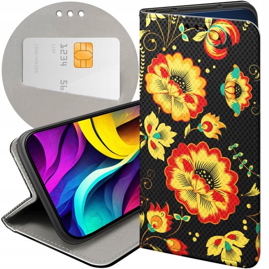 ETUI Z KLAPKĄ DO SAMSUNG GALAXY A20S WZORY FOLK LUDOWE FOLKLORYSTYCZNE CASE Samsung Electronics