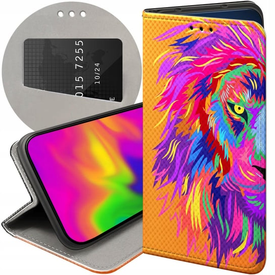 ETUI Z KLAPKĄ DO SAMSUNG GALAXY A20S WZORY NEONOWE NEON JASKRAWE FUTERAŁ Samsung Electronics