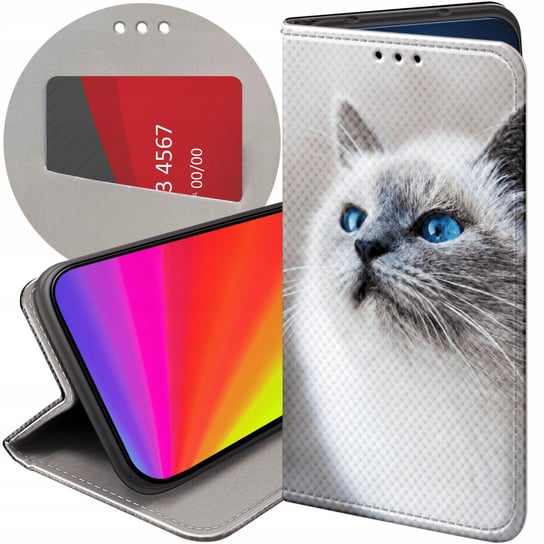 ETUI Z KLAPKĄ DO SAMSUNG GALAXY A21S WZORY ANIMALS ZDJĘCIA ZWIERZĘTA CASE Samsung